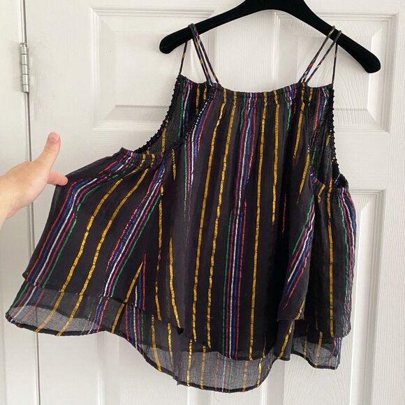 Apiece Apart "Luna" Striped Top in Black, size 6 - Picture 10 of 10